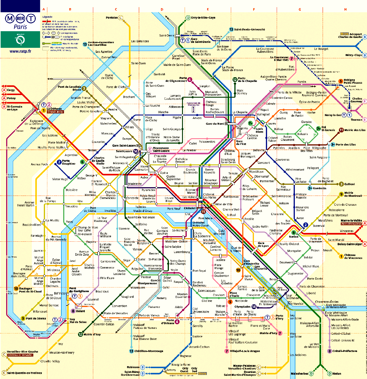 Plan Métro Gare Montparnasse