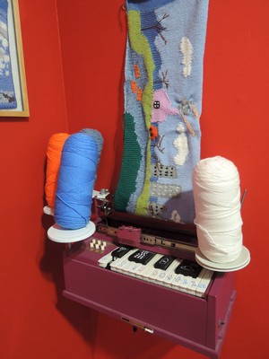 Michel-Gondry, piano à tricoter